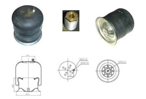 Пневмо-ресора 4757NP02.MB ACTROS комплектна