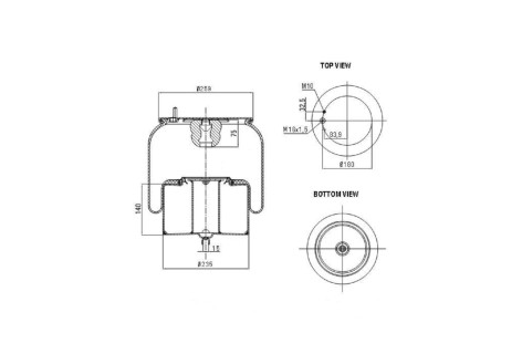 Пневмо-ресора 4420NP01 VOLVO FH12/16 компл.