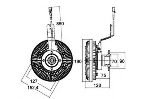 Віскозна муфта MAN TGA D2866 LF20-25/29-31/34/35/38/39/40/45