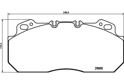 Гальмівні колодки 29090 RVI, VOLVO