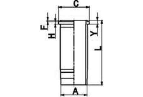 Гільза двигуна SCANIA m127 R6/V8 DC9/DC11/DC12/DC16/DSC12/DT12 (LA) 4V EURO 2/3/4/5 (З ПРОКЛ.)