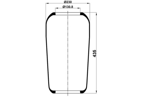 Пневмо-ресора 946N МВ перід (балон)